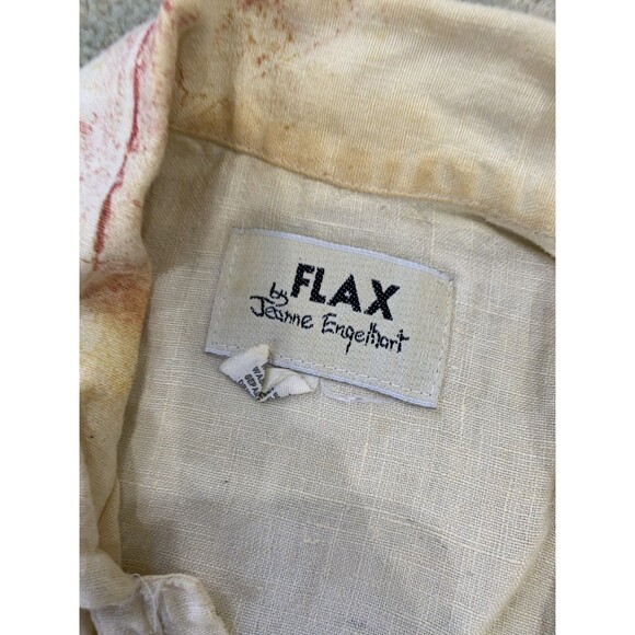 Flax by Jeanne Engelhart Size 1G (18-20) Autumn Leaves Leaf Print Button Down - Picture 2 of 7